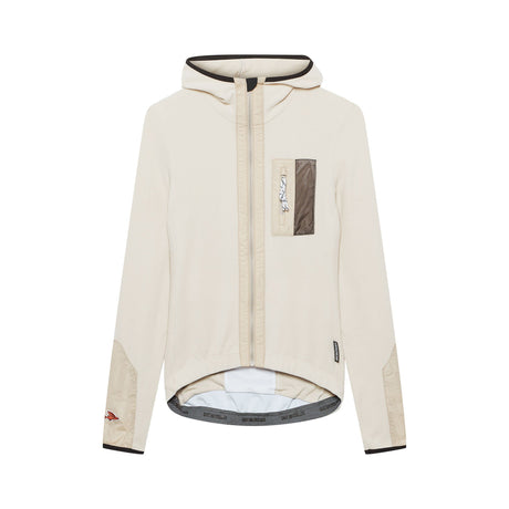 Cafe du Cycliste Ingrid Microfleece Long Sleeve Jersey Womens Pearl Grey