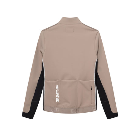 Cafe du Cycliste Manon Softshell Jacket Mens Oyster Grey