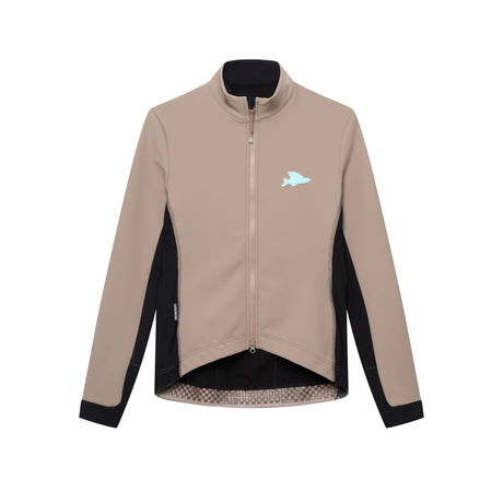 Cafe du Cycliste Manon Softshell Jacket Mens Oyster Grey