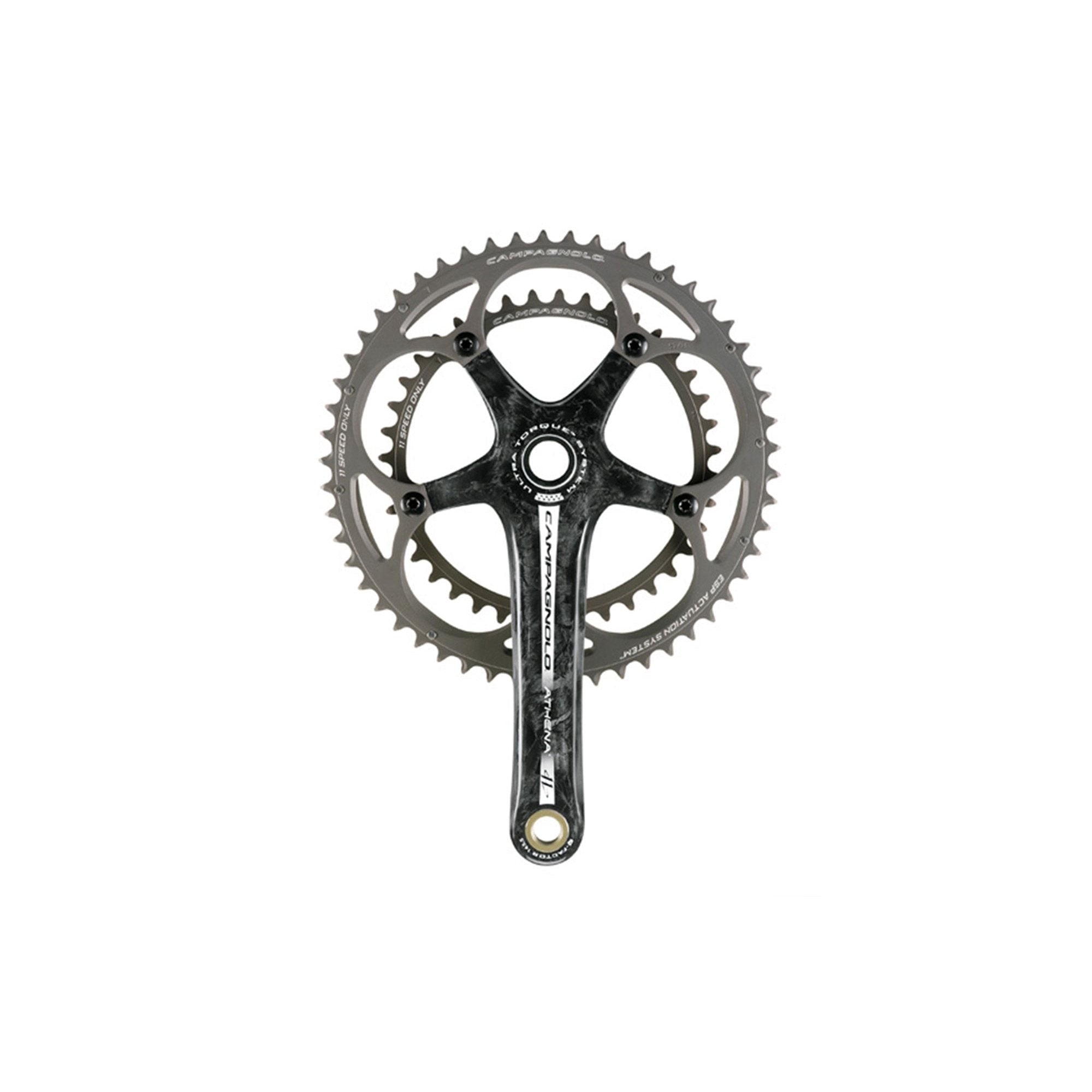 Campagnolo Athena カーボンクランクセット 50/34T Campagnolo Athena Ultra-Torque Carbon 11s Crankset – RA Cycles