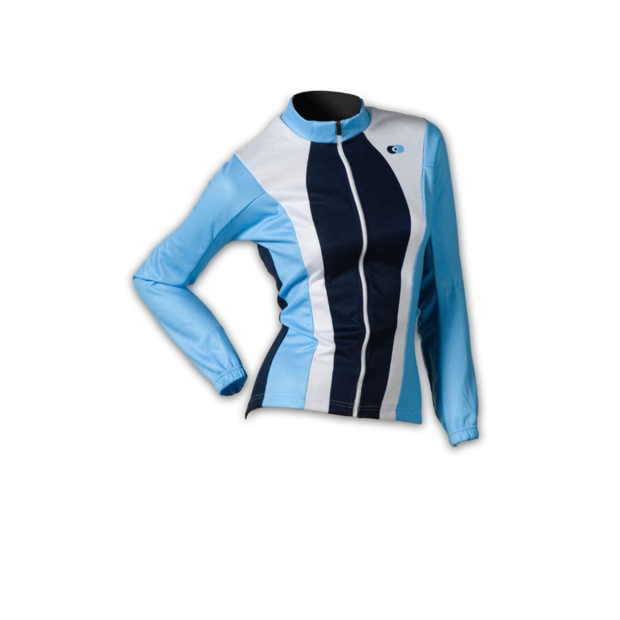 Capo Donna Tuscan Long Sleeve Jersey Navy Blue / Sky