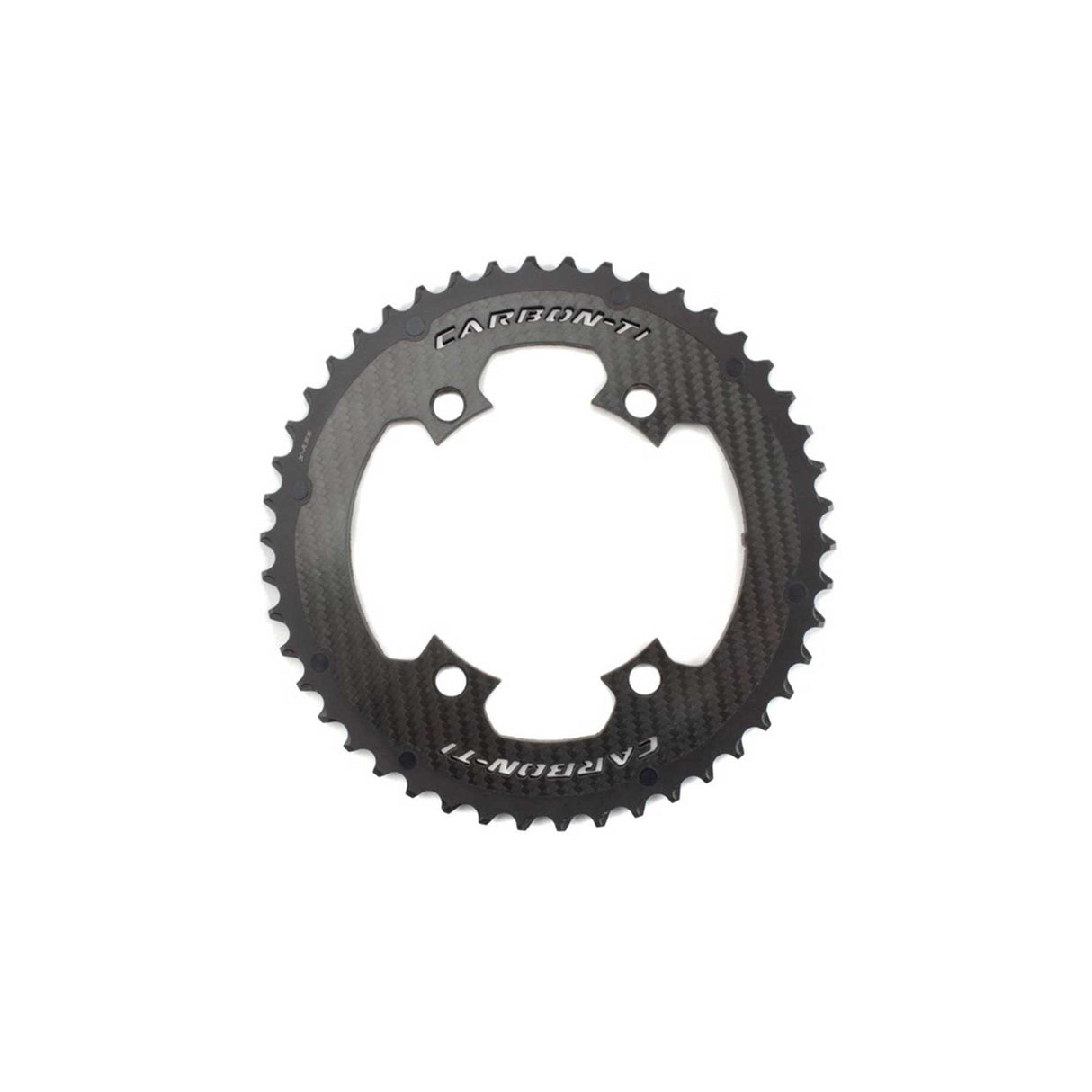 Carbon - Ti X - CarbonRing Outer Chainring 4 - Arm SRAM AXS Compatible 110x4