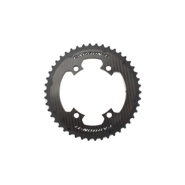 Carbon - Ti X - CarbonRing Outer Chainring 4 - Arm SRAM AXS Compatible 110x4