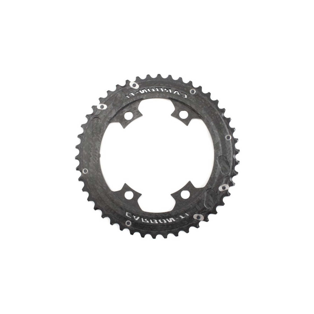 Carbon - Ti X - CarbonRing Outer Chainring 4 - Arm SRAM AXS Compatible 110x4