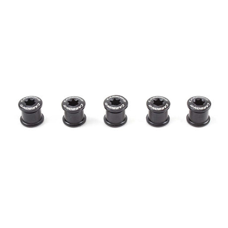 Carbon - Ti X - Fix Road Chainring Bolt Kit Black