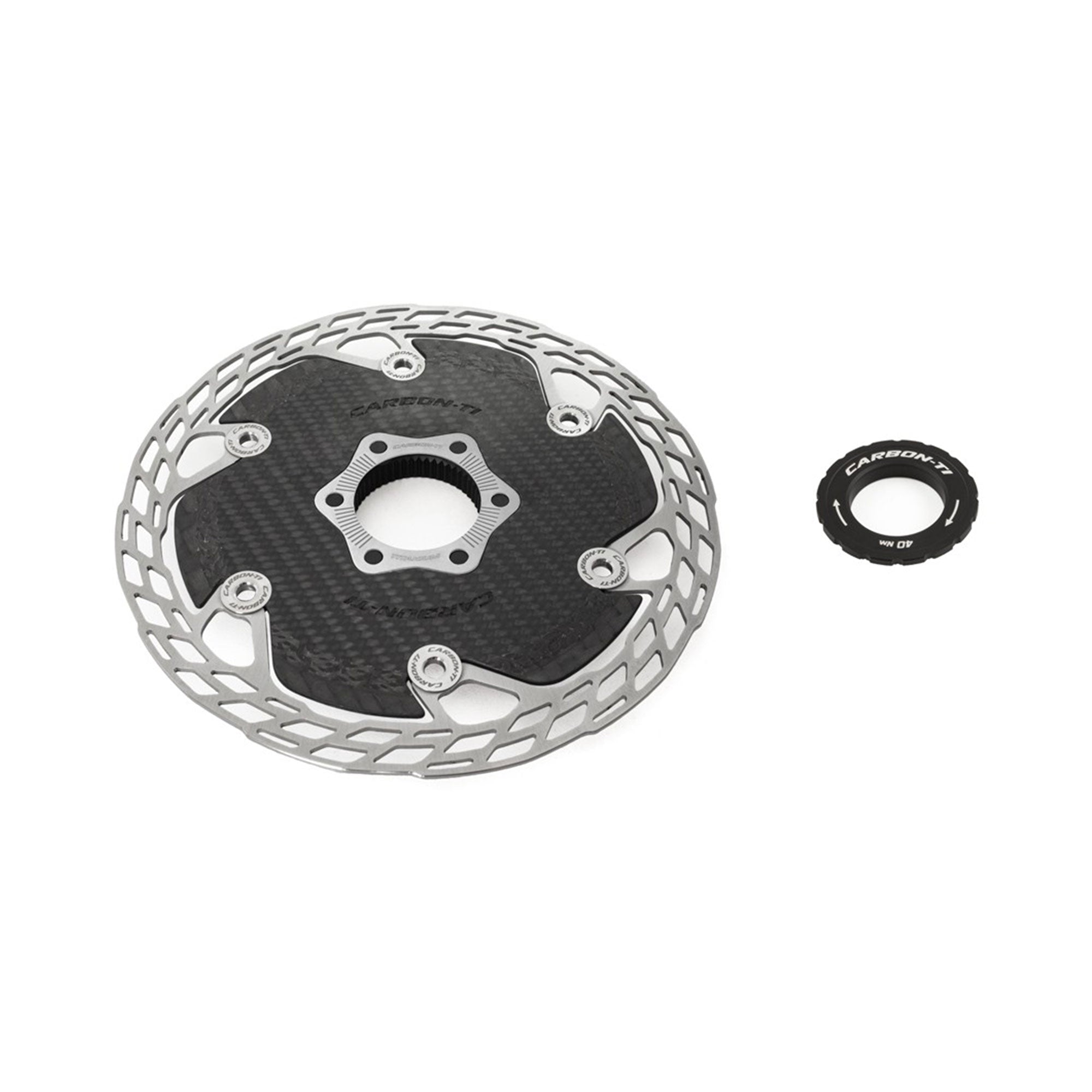 CARBON-TI カーボンチ X-Rotor スチールカーボン　　160mm Carbon-Ti X-Rotor Aero Centerlock | RA Cycles