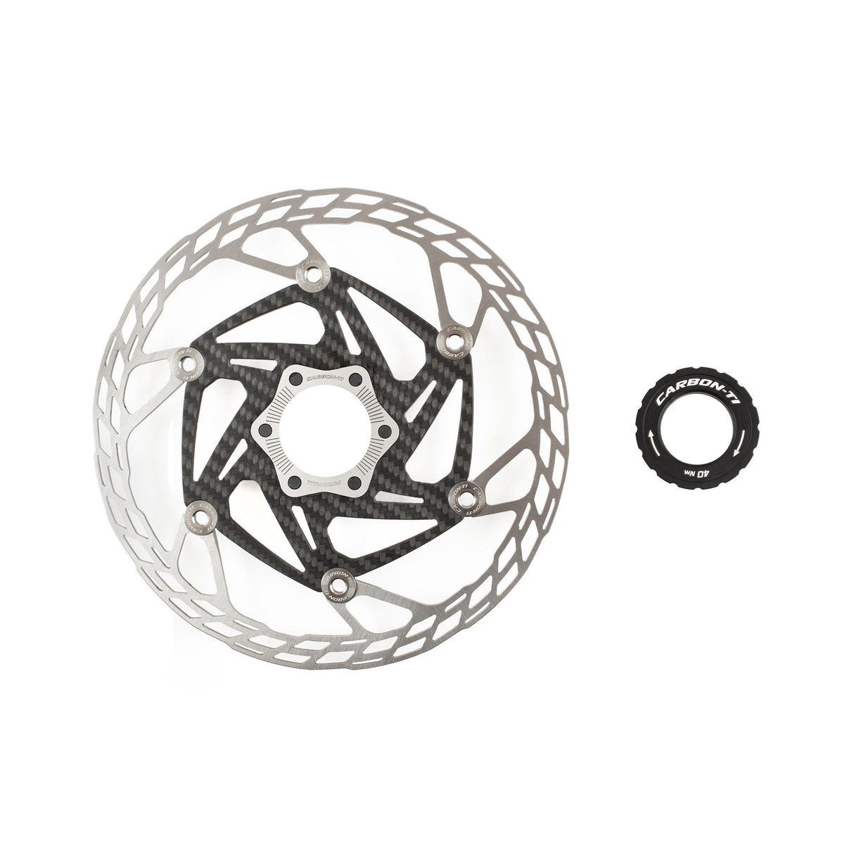 Carbon - Ti X - Rotor SteelCarbon 3 Centerlock Disc Brake Rotor No Color