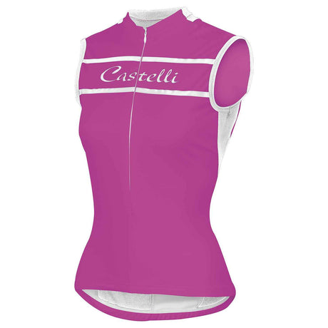 Castelli Promessa Sleeveless Jersey Magenta