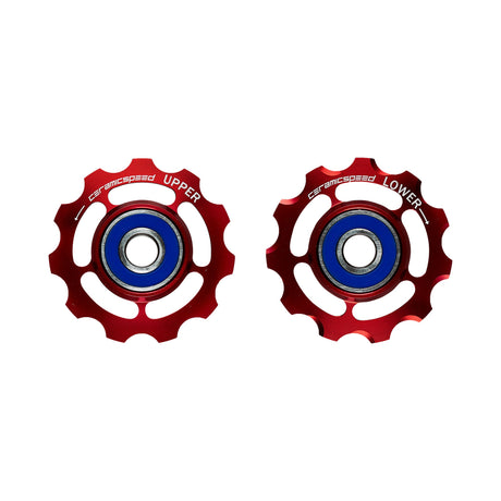 CeramicSpeed Ceramic Alloy Derailleur Pulleys - SRAM 11 Speed Red