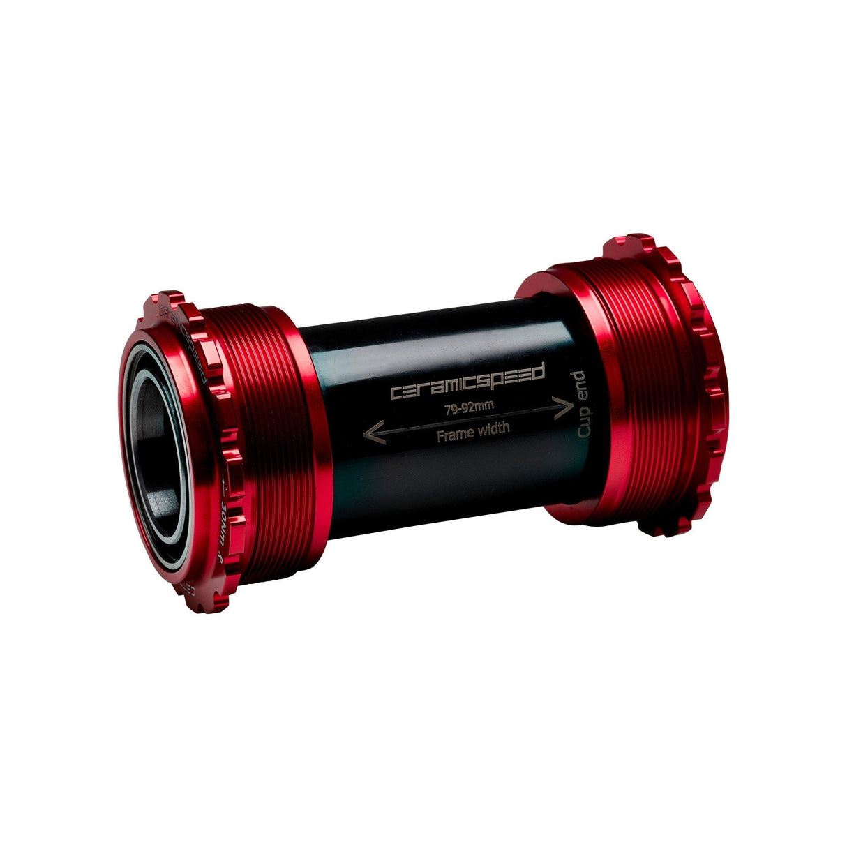 CeramicSpeed Ceramic Race Coated Bottom Bracket - T45 to 25mm (Campy UltraTorque) Red