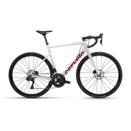 Cervelo Caledonia 105 Di2 Bike Vanilla / Cherry