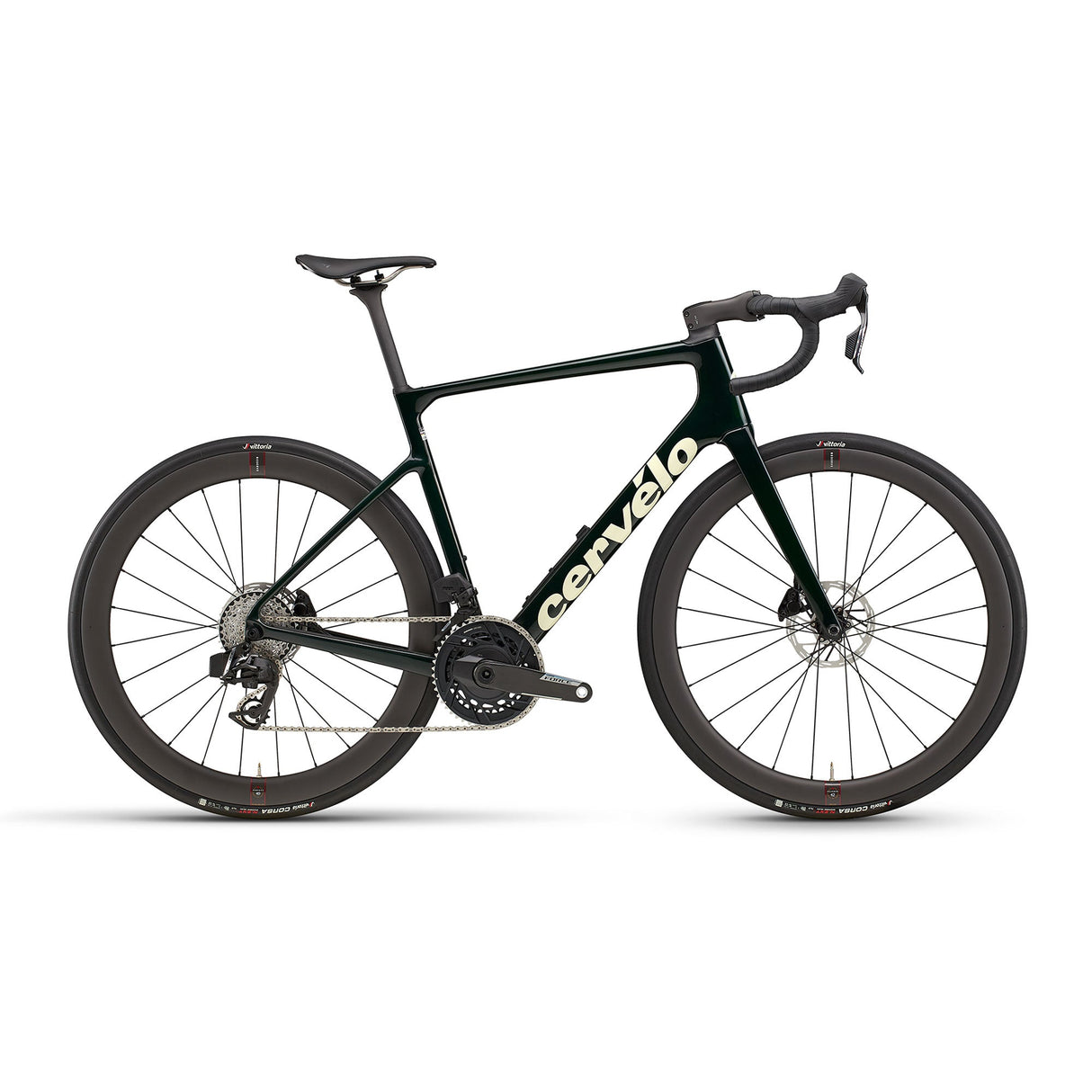 Cervelo Caledonia - 5 Force AXS Bike Emerald / Cream