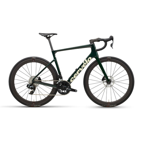 Cervelo Caledonia - 5 Rival AXS Bike Emerald / Cream
