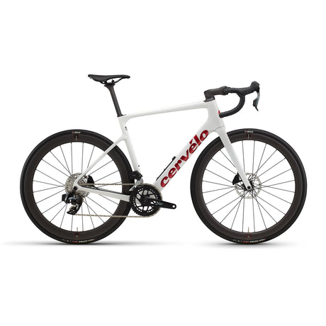 Cervelo Caledonia - 5 Rival AXS Bike Vanilla / Cherry