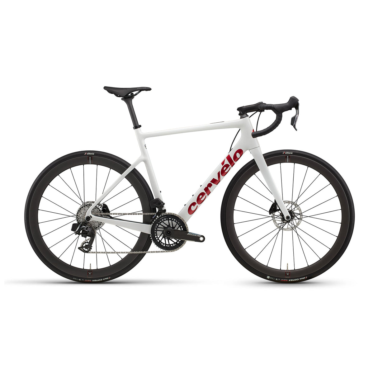 Cervelo Caledonia Force AXS Bike Vanilla / Cherry