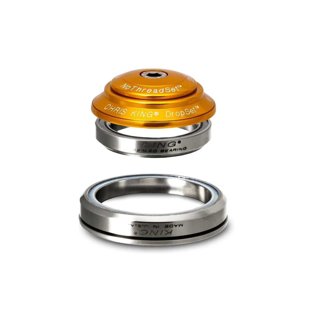 Chris King DropSet 2 Ceramic Headset, 42/52mm Gold