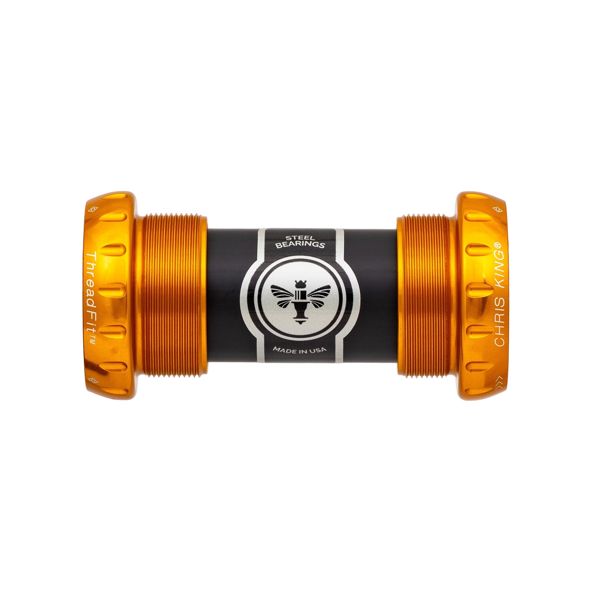 クリスキング Threads fit 24mm ブラックゴールドツートン Chris King ThreadFit 24 Bottom Bracket | RA Cycles