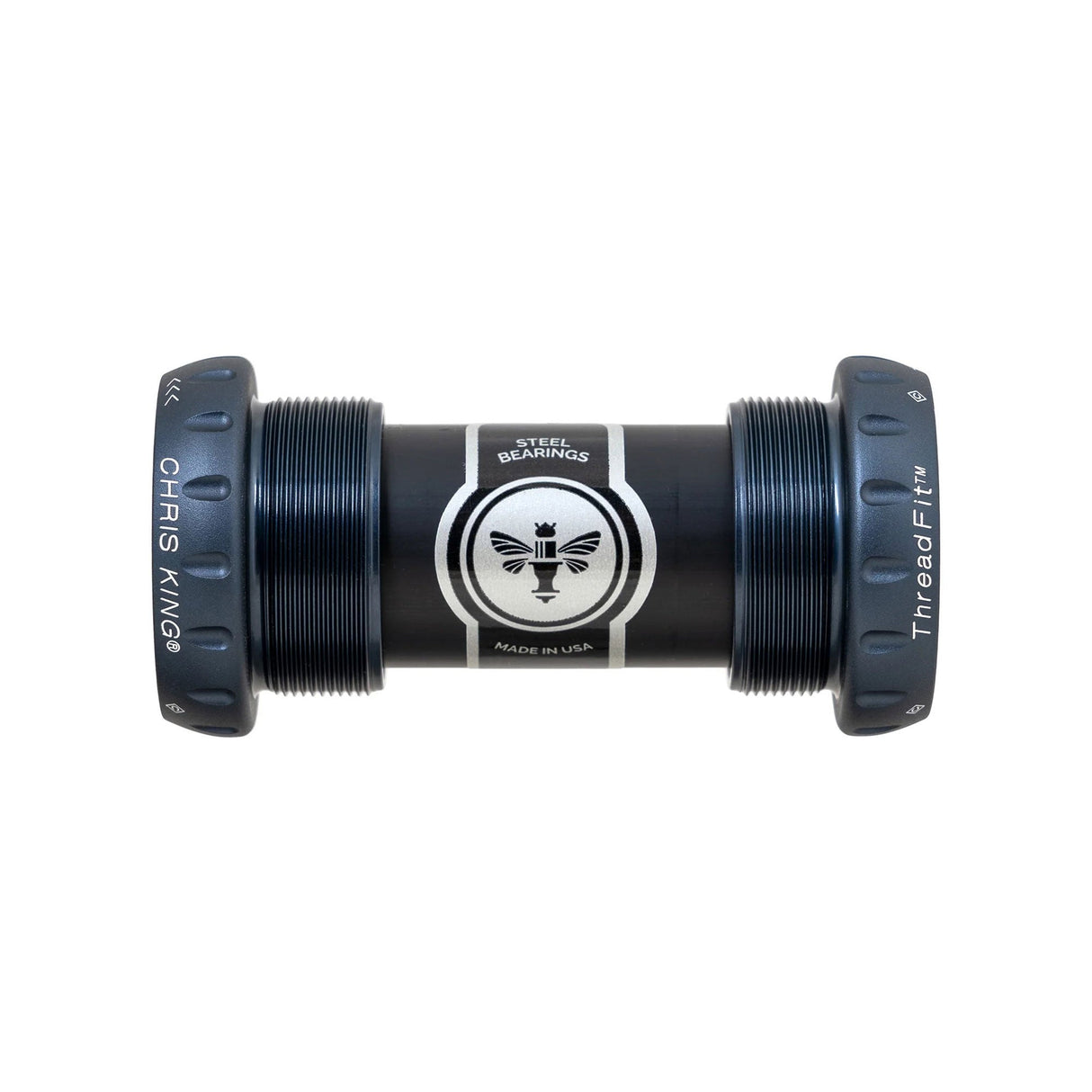 Chris King ThreadFit 24 Ceramic Bottom Bracket Matte Midnight