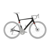Cipollini Bond EVO Disc Brake Frameset Carbon / Silver / Red Metal Shiny