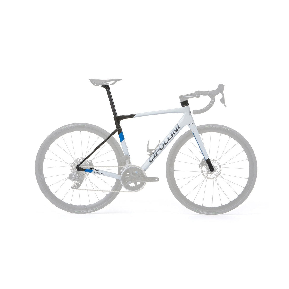 Cipollini Dolomia Disc Frameset White / Carbon / Blue Shiny