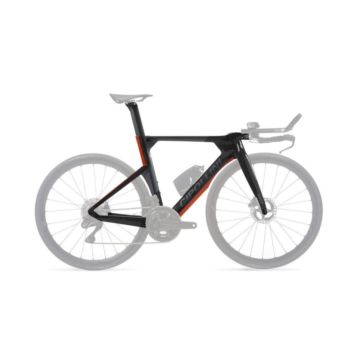 Cipollini NKTT Disc Frameset Carbon / Grey / Red Shiny