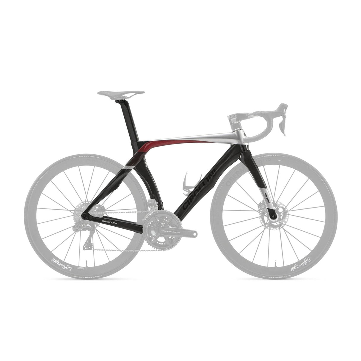 Cipollini RB1K The One Disc Brake Frameset Carbon / Silver / Red Metal Shiny