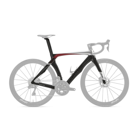Cipollini RB1K The One Disc Brake Frameset Carbon / Silver / Red Metal Shiny