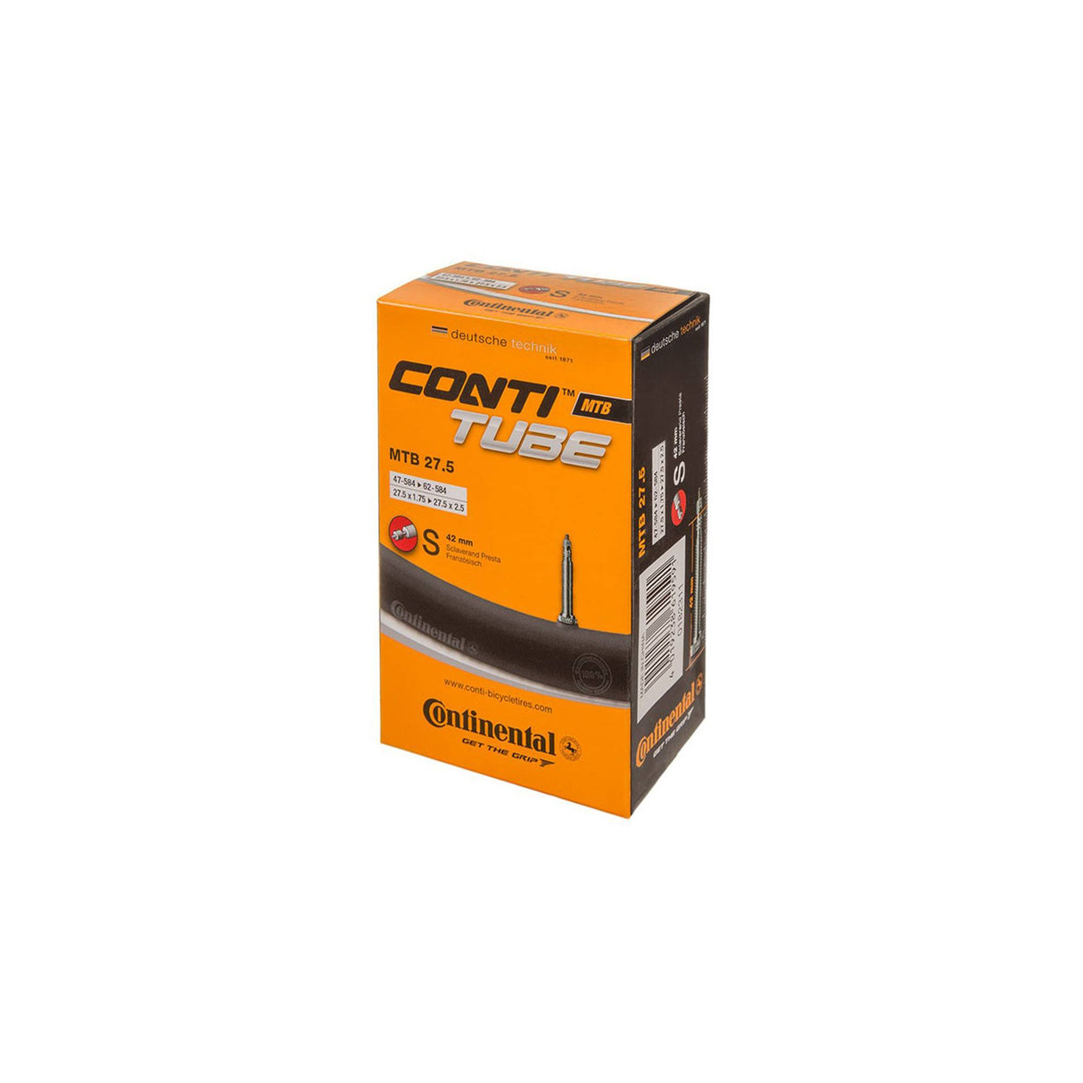 Continental MTB 27.5"+ Presta Valve Tube Black