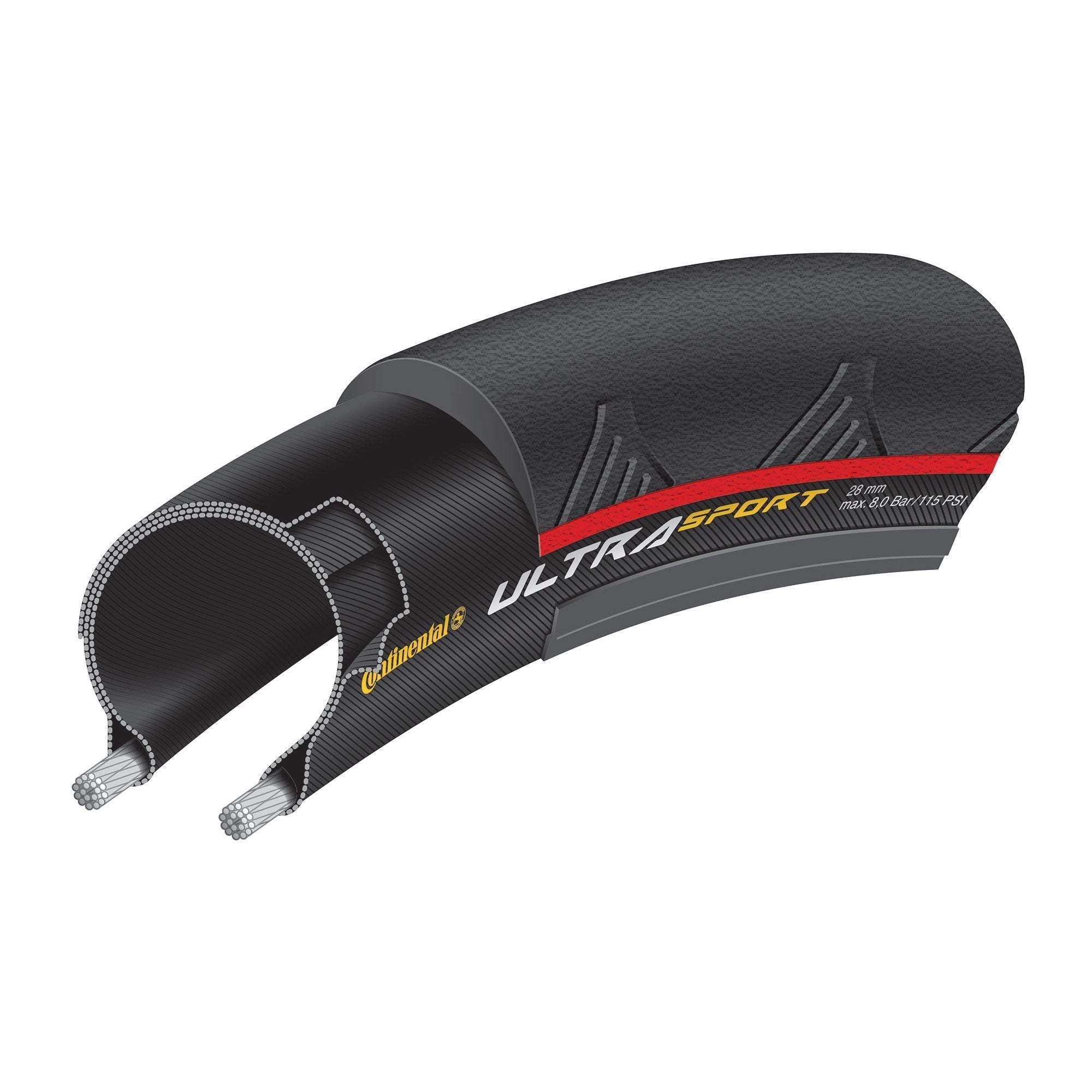 Continental Ultra Sport II Clincher Tire | RA Cycles