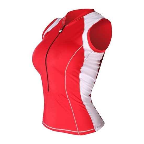 De Soto Forza Tri Jersey with Bra Red