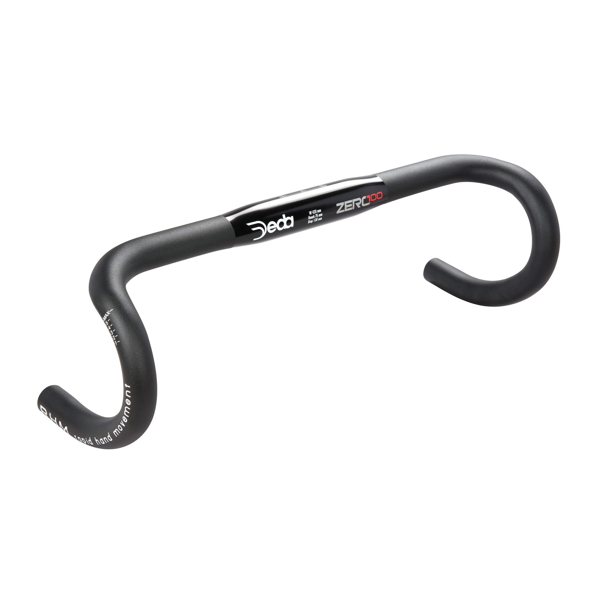 Deda Zero 100 ハンドル RHM ブラック 外-外420mm Deda Zero100 RHM Handlebar | RA Cycles