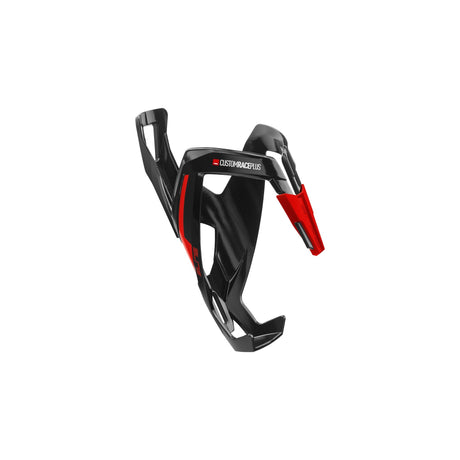 Elite Custom Race Plus Water Bottle Cage Gloss Black / Red