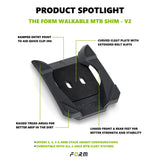 Fit Kit Form MTB Leg Length Shim - Walkable V2