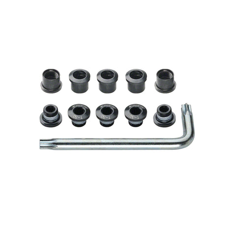 FSA Torx T - 30 Alloy Chainring Bolt Kit - Double Black