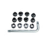 FSA Torx T - 30 Alloy Chainring Bolt Kit - Triple Black