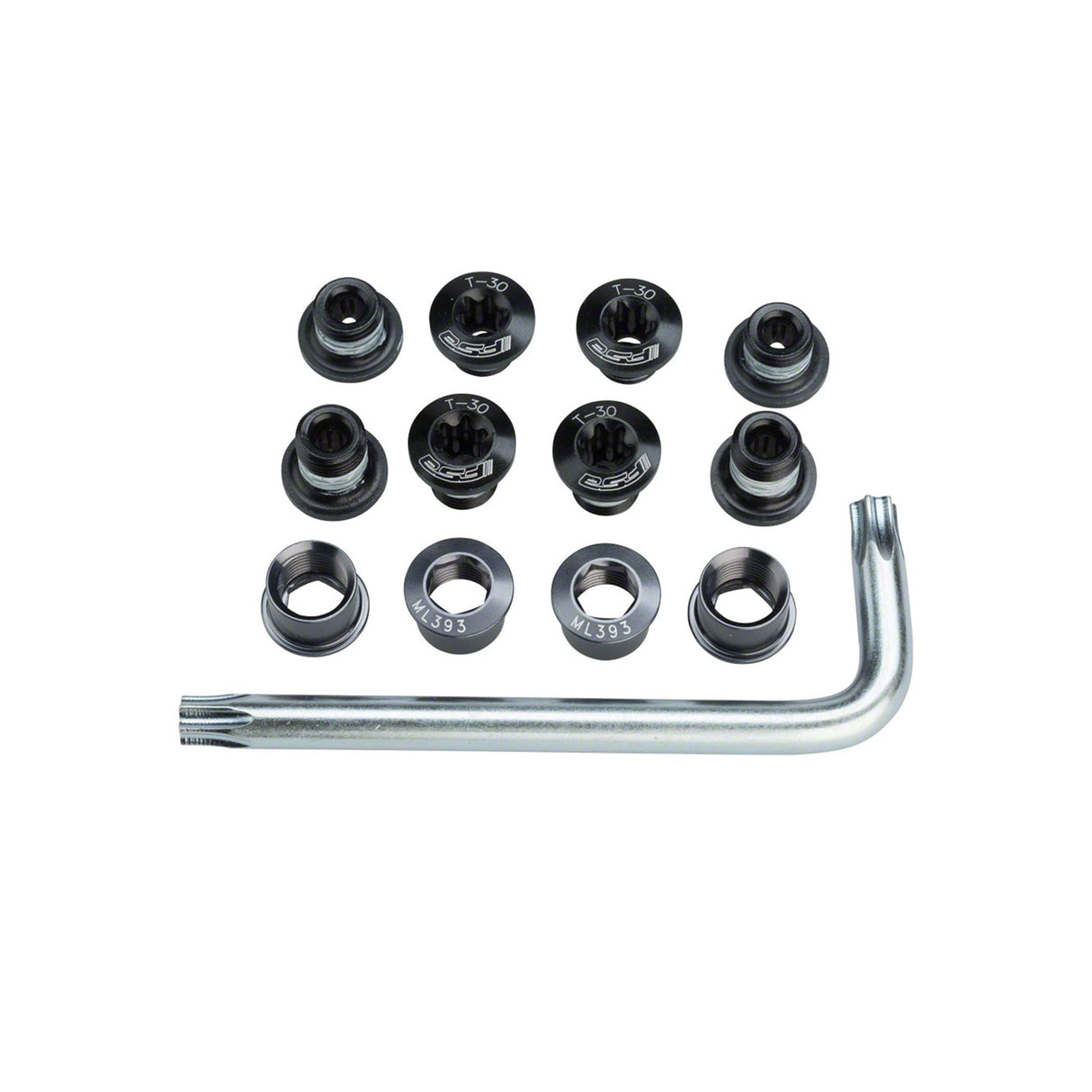FSA Torx T - 30 Alloy Chainring Bolt Kit - Triple Black