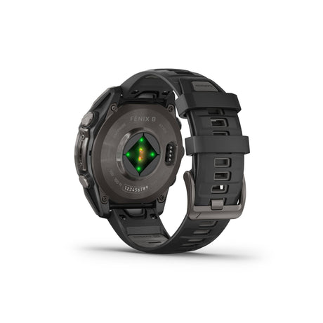 Garmin Fenix 8 AMOLED Sapphire Smartwatch Carbon Grey Titanium / Black Band