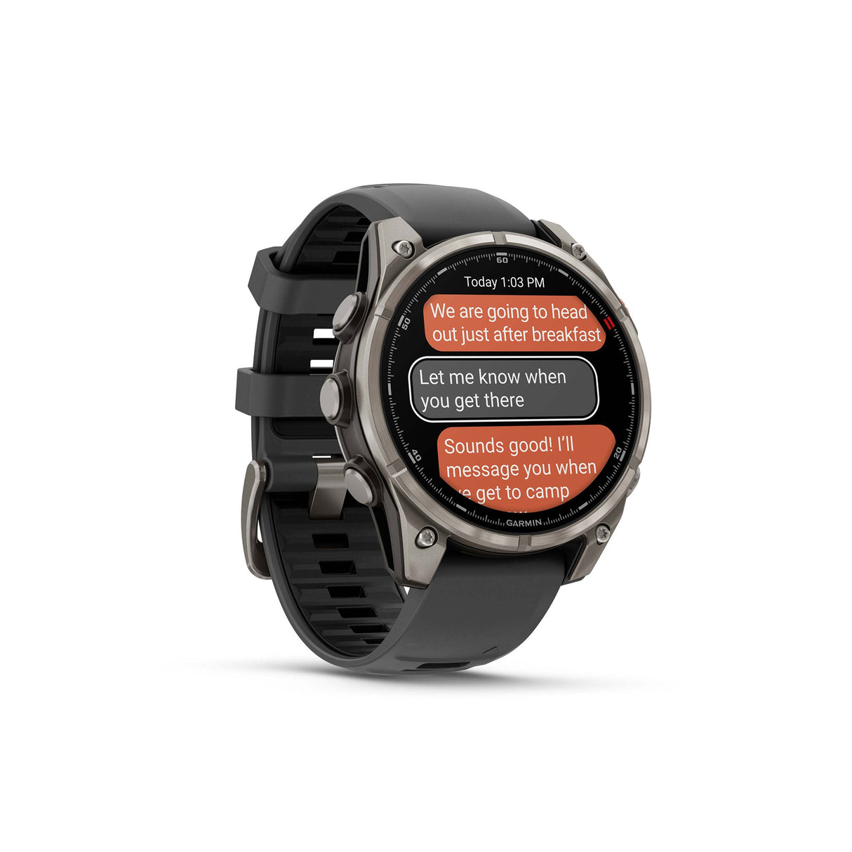 Garmin Fenix 8 Pro AMOLED Smartwatch Titanium / Graphite/Black Band