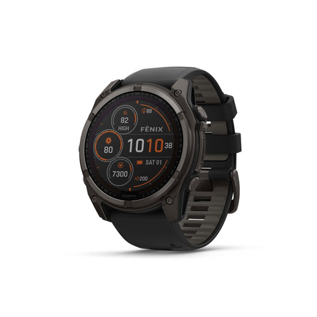 Garmin Fenix 8 Solar Sapphire Smartwatch Carbon Grey DLC Ti / Black Band