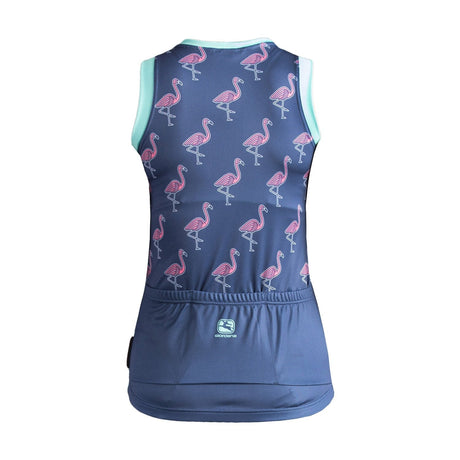 Giordana Arts Flamingo Sleeveless Jersey Blue / Pink