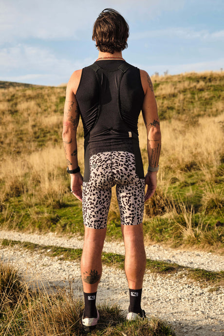 Giordana Men's Beyond Gravel Leopard Cargo Bib Short