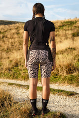 Giordana Women's Beyond Leopard Gravel Cargo Bib Short