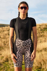 Giordana Women's Beyond Leopard Gravel Cargo Bib Short