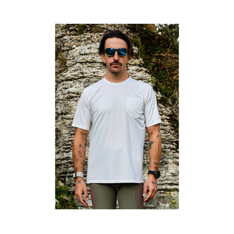 Giordana Beyond Gravel Short Sleeve Cargo Tee Off - White