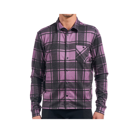 Giordana Beyond Gravel Wool Long Sleeve Shirt Grapeade