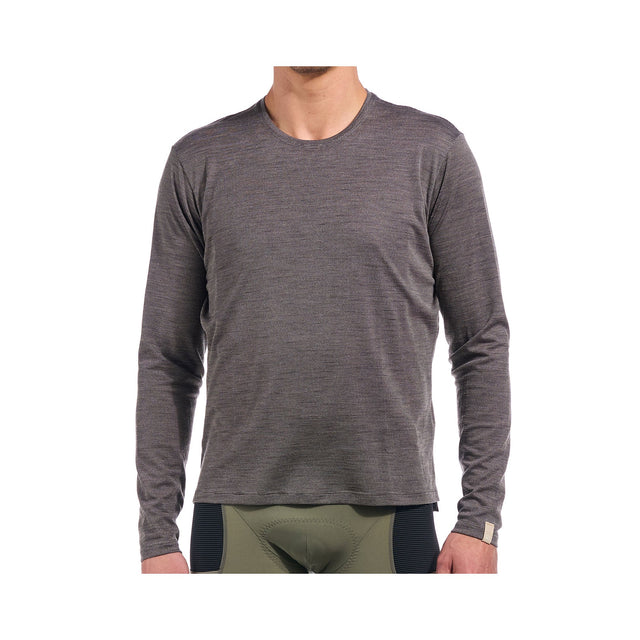 Giordana Beyond Gravel Wool Long Sleeve Tee Black