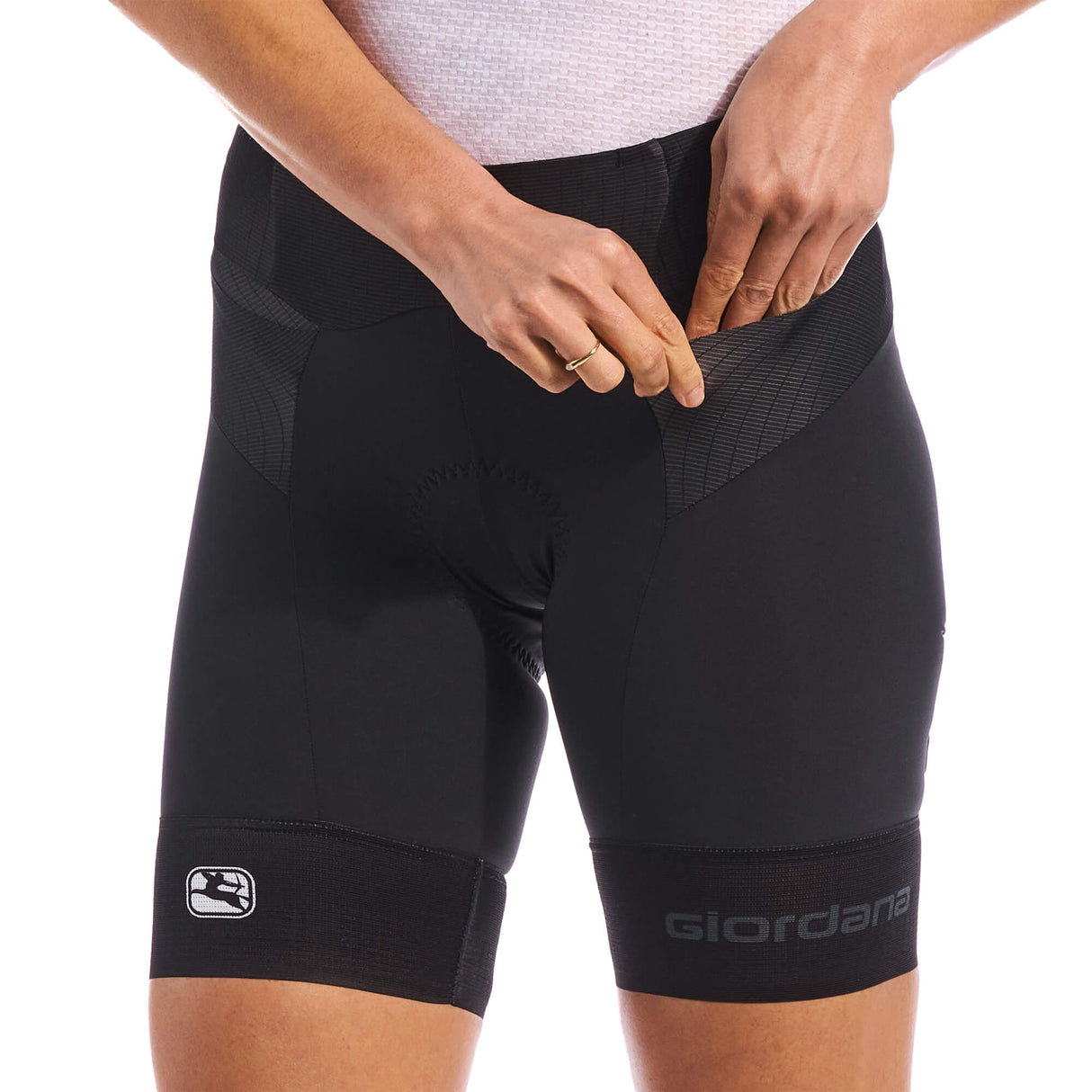 Giordana Women's FR-C Pro Tri Short Solid Black