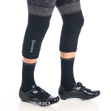Giordana Knitted Dryarn Knee Warmers BLACK