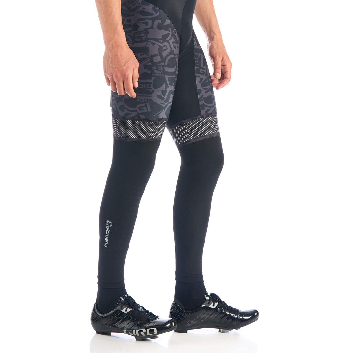 Giordana Knitted Dryarn Leg Warmers BLACK