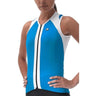 Giordana Laser Sleeveless Jersey Blue / White